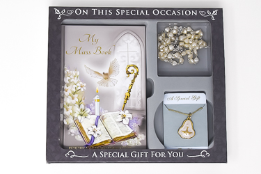Confirmation Gift Set with Dove Book.