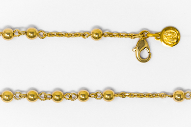 Apparition Gold Rosary Bracelet.