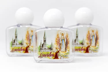 Lourdes Plastic Color Holy Water Bottles.