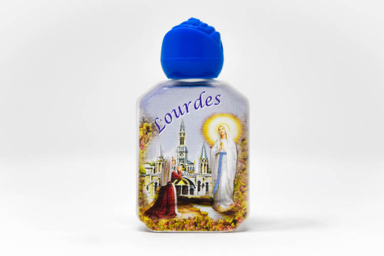 Direct From Lourdes Lourdes Water Square Colorful Vial