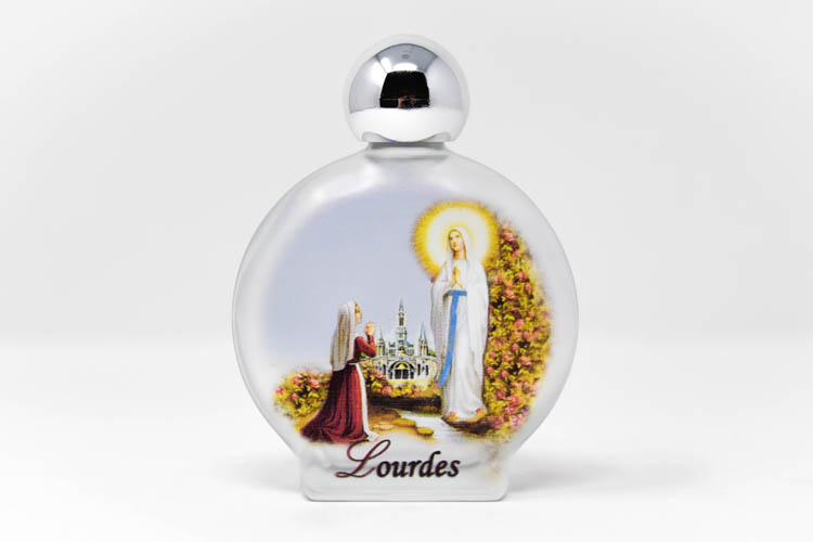 DIRECT FROM LOURDES - Lourdes Holy Water in Large Round Colorful Bottle ...