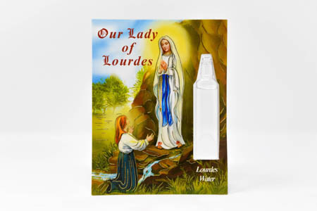 Our Lady of Lourdes Water Card.