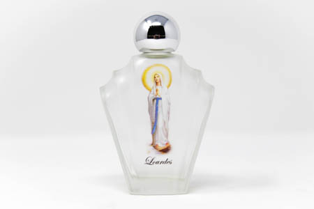 Our Lady of Lourdes Glass Bottle 