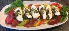 Poached Fish with Basil Pesto
