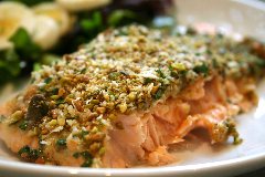 Salmon with Pistachio Crust