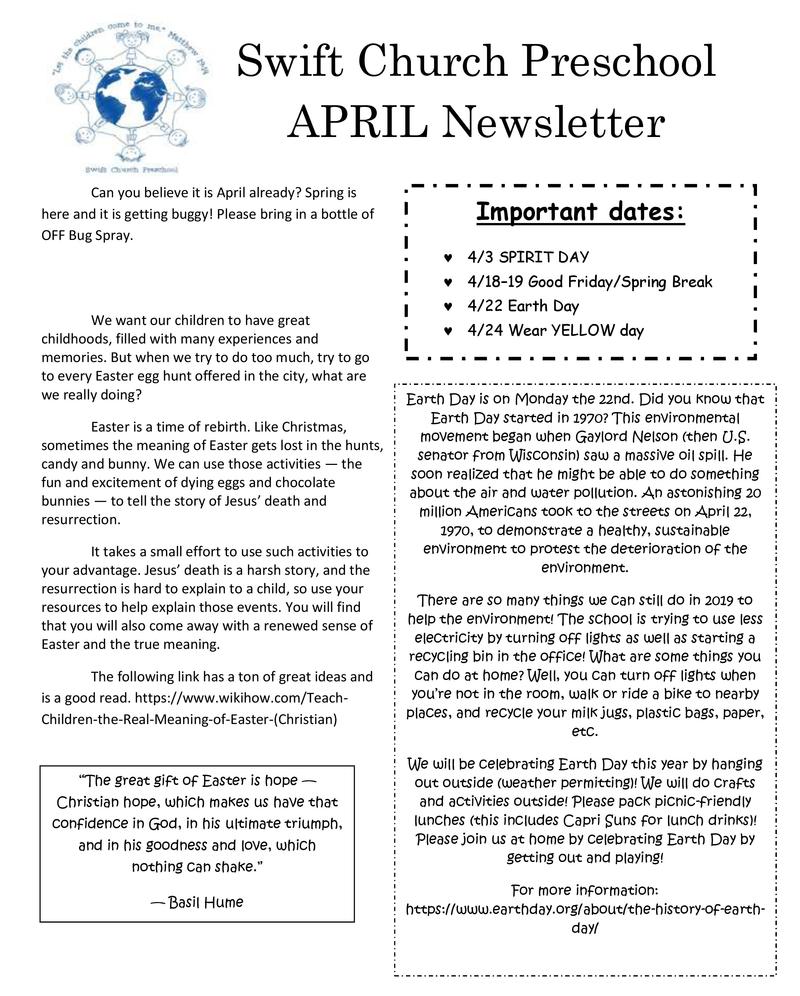 swift-presbyterian-church-april-preschool-newsletter