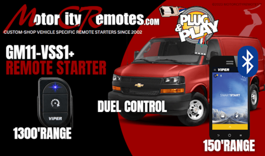 GM11-VSS1+ Plug  Play Remote Starter with Blutooth Control 2018 2019 Chevy Express