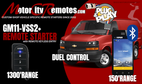 GM11-VSS2+ Plug and Play Remote Starter with Blutooth Control